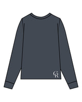 The Mens Long Sleeve - Petrol - Core Reform - Center Chest Stacked & Back Left Corner - Printed - White