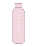 The Water Bottle - Pink - Platinum Pilates - Center Vertical - White