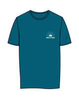 The Womens Tee - Atlantic - Move Studio - Left Chest Stacked & Back Center Stacked - Printed - White