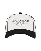 The Canvas Cap - Natural / Black - Golden Hour Pilates - Center Crown Stacked - Embroidered - Black