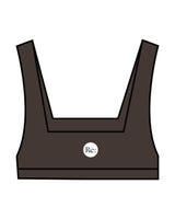 The Box Cut Bra - Cafe - Re:forma - Center Chest Small Font & Back Center - White