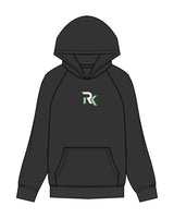 The Mens Hoodie - Washed Black - REKINECTED - Center Chest - Printed - Full Color