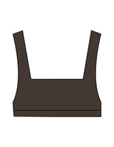 The Box Cut Bra - Cafe - Sultivate - Center Back - Printed - White