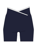 The Piped Crossover Short - Navy - BlueCarrot - Center Back - Printed - White