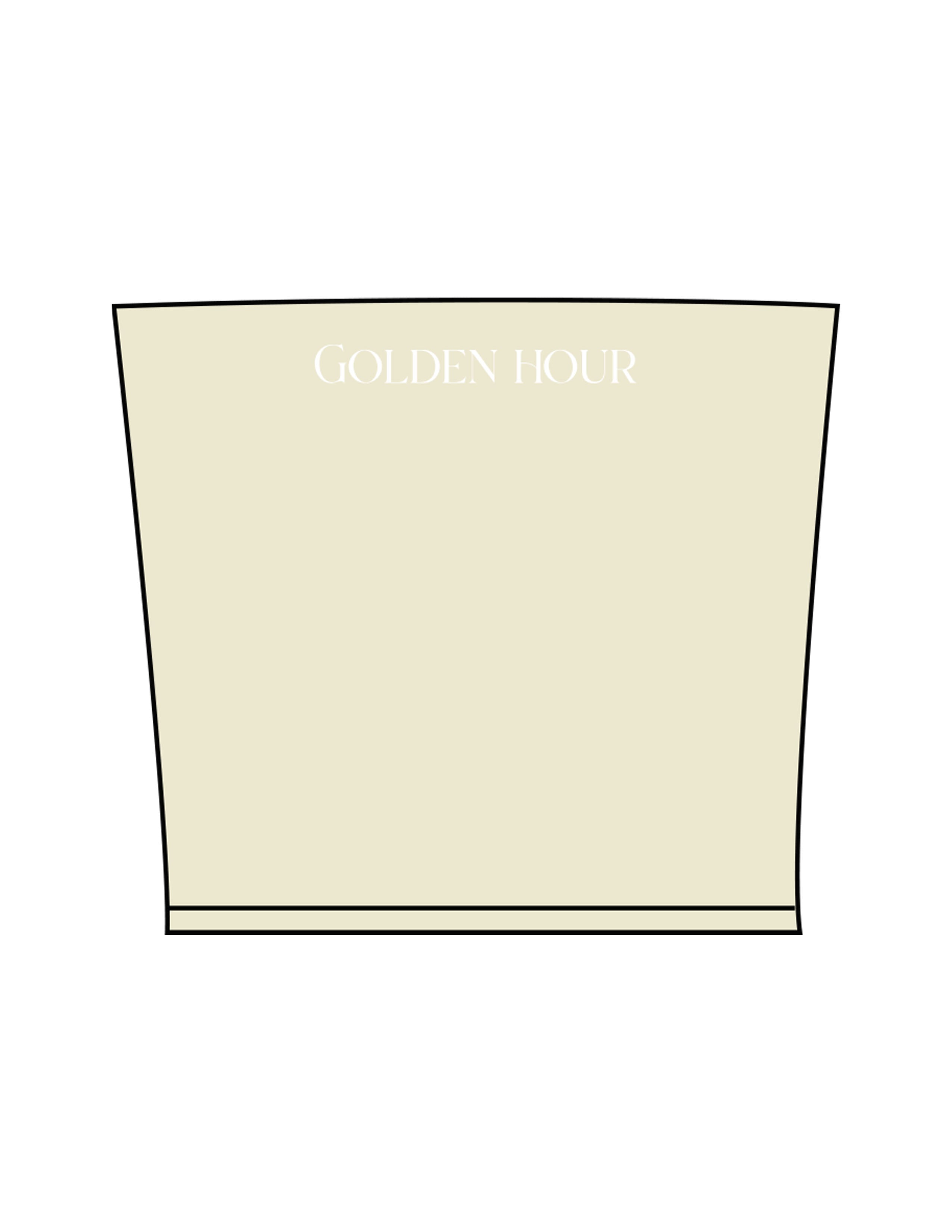 The Sporty Tube Top - Beige - Golden Hour - Upper Back - Printed - White