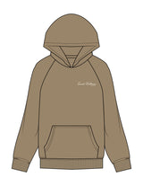 The Mens Hoodie - Sand - SWS - Left Chest - Printed - Off White