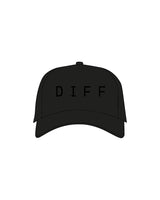 The Canvas Cap - Black - DiffEyewear - Crown DIFF - Printed - Tone on Tone
