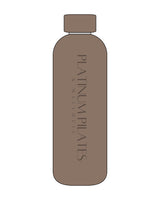 The Water Bottle - Latte - Platinum Pilates - Center Vertical - Tone on Tone