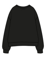 The Womens Crewneck - Black - Lagree Luxe - Center Chest & Back Neckline - Printed - Tone on Tone
