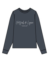 The Mens Long Sleeve - Petrol - Core Reform - Center Chest Stacked & Back Left Corner - Printed - White