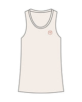 The Recycled Womens Tank - Polar Heather - Motivate Movement - Left Chest & Back Spine - Printed - Red
