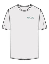 The Mens Tee - Bone - OCWC - Left Chest "OASIS" - Printed - Green