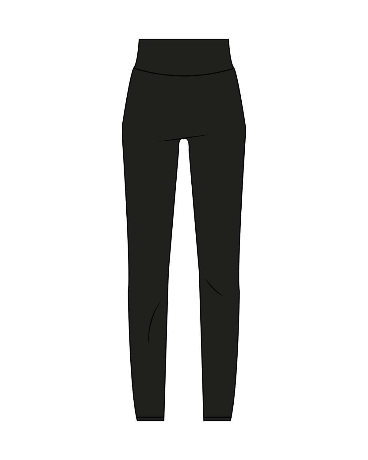 White House Pilates Basic Legging - Black