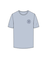 The Mens Tee - Powder - MD Hyperbaric - Left Chest Round & Back Stacked - Printed - Navy