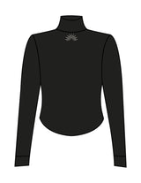 The 3/4 Crop Zip Jacket - Black - SWS - Left Chest & Back Neckline - Printed - Off White