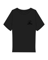 The Ribbed Baby Tee - Black - Coach Code - Left Chest Round - Embroidered - Tone on Tone