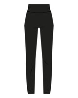 The Basic Legging - Black - Ignite Barre & Fitness - Right Leg - Printed - White