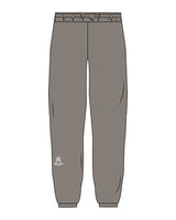 The Mens Sweatpants - Washed Gray - Spa Kingston - Front & Back Left Leg - Printed - White