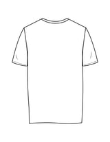 The Womens Tee - White - Fine Core Pilates - Left Chest Stacked - Printed - Black