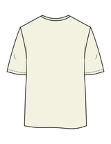 The Womens Oversized Tee - Butter - New Mom School - Center Chest Stacked - Printed - Navy