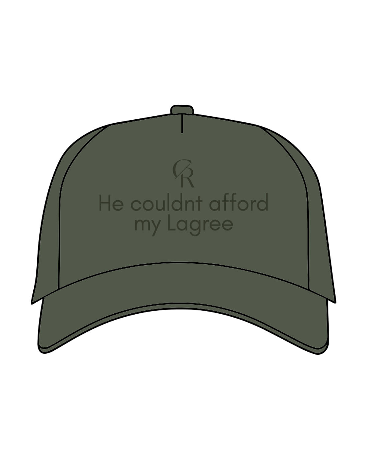 THE FOAM TRUCKER HAT - Cypress - CORE REFORM - "Afford" Center Crown Logo - Printed -  Tone on Tone