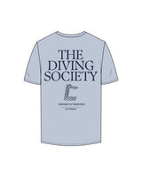 The Mens Tee - Powder - MD Hyperbaric - Left Chest Round & Back Stacked - Printed - Navy