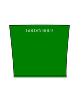 The Sporty Tube Top - Green - Golden Hour - Upper Back - Printed - White