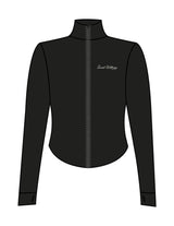 The 3/4 Crop Zip Jacket - Black - SWS - Left Chest & Back Neckline - Printed - Off White