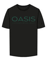 The Mens Tee - Black - OCWC - Chest Stacked - Printed - Green