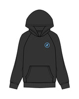 The Mens Hoodie - Washed Black - Blenders - Left Chest & Back "ENCINITAS" - Printed - Full Color