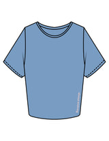 The Crop Tee - Carolina - Drench - Front Lower Left - Printed - Sherbert