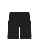 The Mens Active Short  - Black - Rush Cycle Studio - Left Leg Stacked - Printed - Full Color