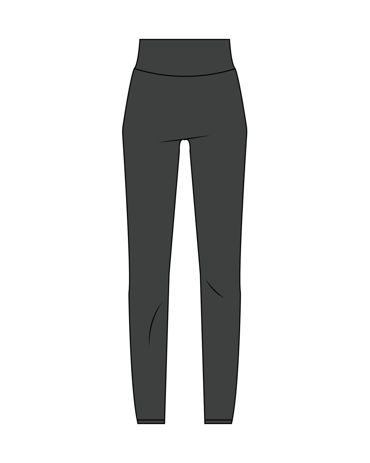 White House Pilates Basic Legging - Pebble