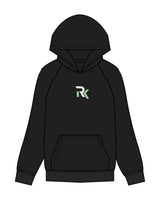 The Mens Hoodie - Black - REKINECTED - Center Chest - Printed - Full Color