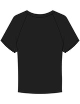 The Micro Rib Baby Tee - Black - The Stu - Left Chest - Printed - White