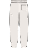 The Womens Sweatpants - Bone - Slo x Form - Left Leg Stacked - Printed - Charcoal Gray