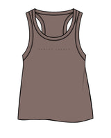 The Crop Tank - Cacao - Evolve Lagree - Center Chest - Tone on Tone
