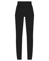 The Basic Legging - Black - Coach Code - Back Waistline - White
