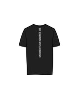 The Womens Tee - Black - Reform Studios - Left Chest & Back Vertical - Printed - White