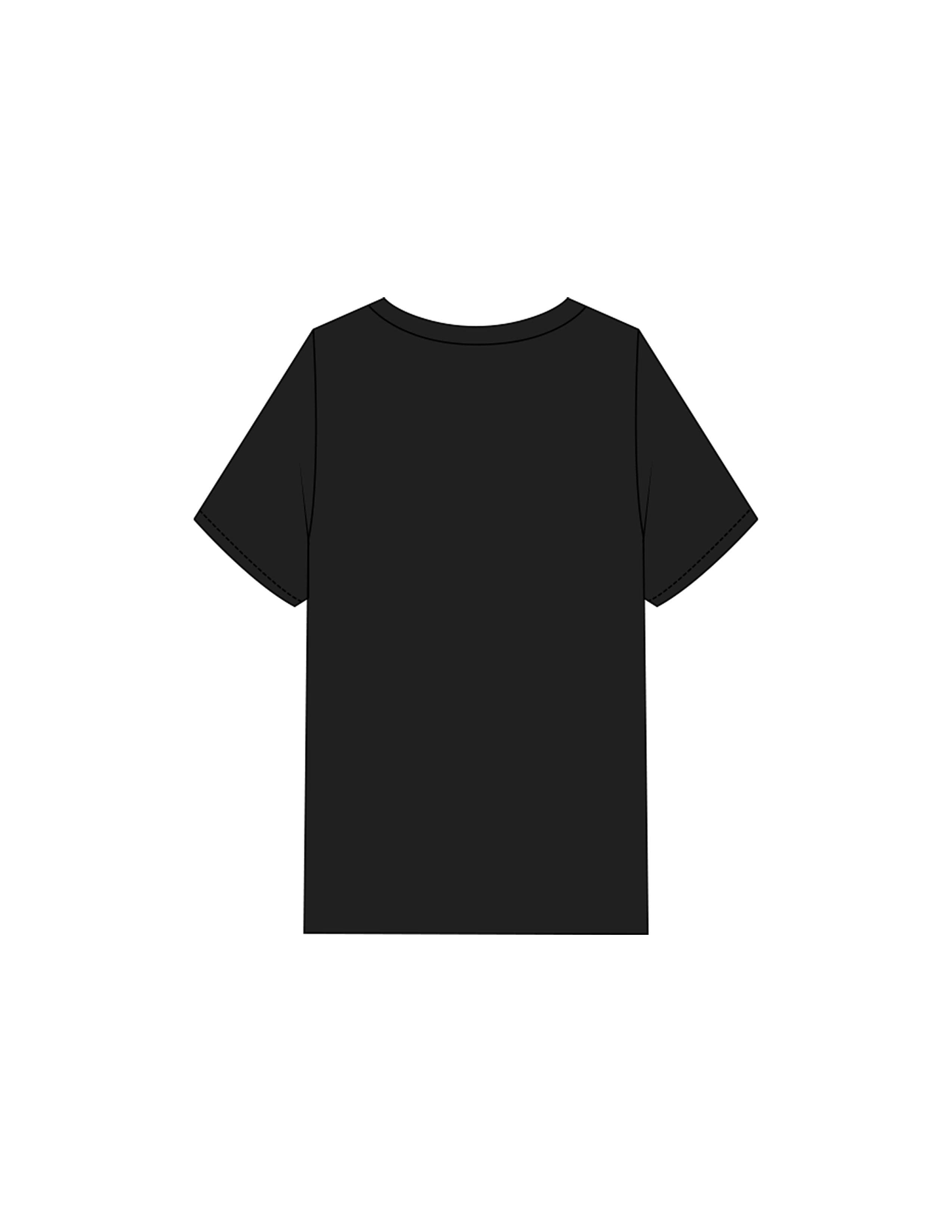The Mens Heavyweight Tee - Black - Rush Cycle Studio - Center Chest Stacked - Printed - Full Color