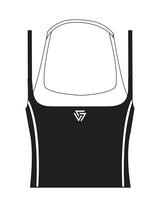 The Piped Tank - Black - LVL - Center Chest & Back Icon - Printed - White
