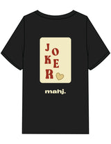 The Mens Heavyweight Tee - Black - Barnes. The Label - Center Chest & Back Joker - Printed - Full Color