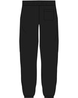 The Womens Sweatpants - Black - Slo x Form - Left Leg Stacked - Printed - White