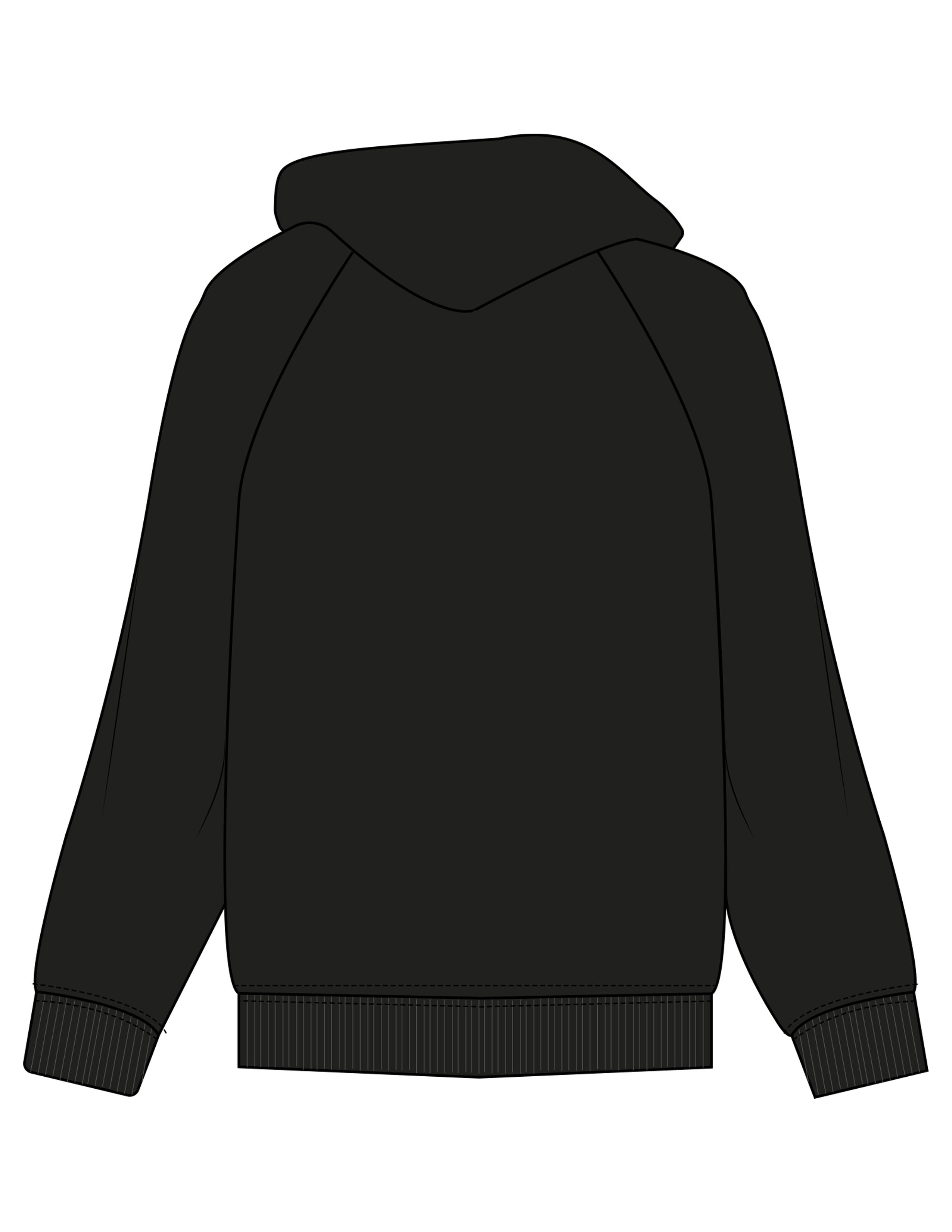 The Mens Hoodie - Black - SOUL YOGA - Center Chest - Printed - White