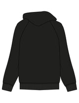 The Mens Hoodie - Black - SOUL YOGA - Center Chest - Printed - White