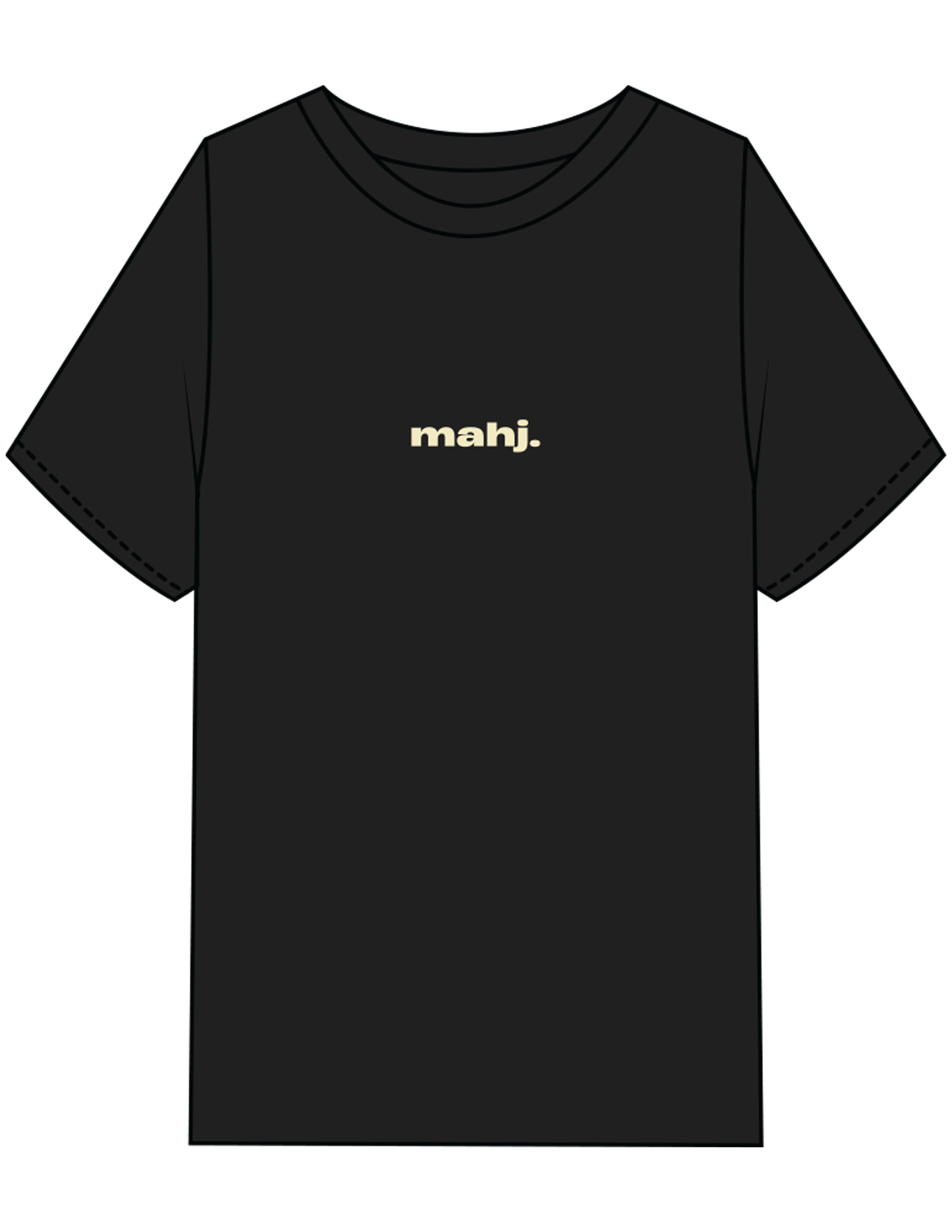 The Mens Heavyweight Tee - Black - Barnes. The Label - Center Chest & Back Joker - Printed - Full Color
