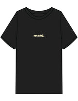 The Mens Heavyweight Tee - Black - Barnes. The Label - Center Chest & Back Joker - Printed - Full Color