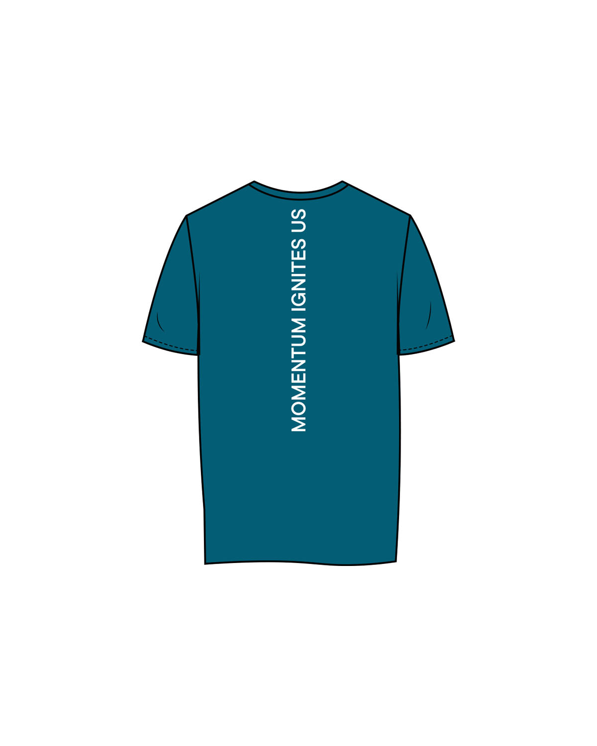 The Womens Tee - Atlantic - Reform Studios - Left Chest & Back Vertical - Printed - White