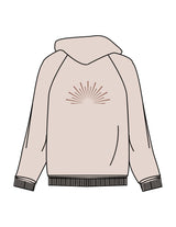 The Recycled Unisex Zip Hoodie - Polar - SWS - Left Chest & Back Icon - Printed - Brown