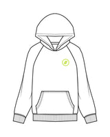 The Mens Hoodie - White - Blenders - Left Chest & Back "PACIFIC BEACH" - Printed - Full Color